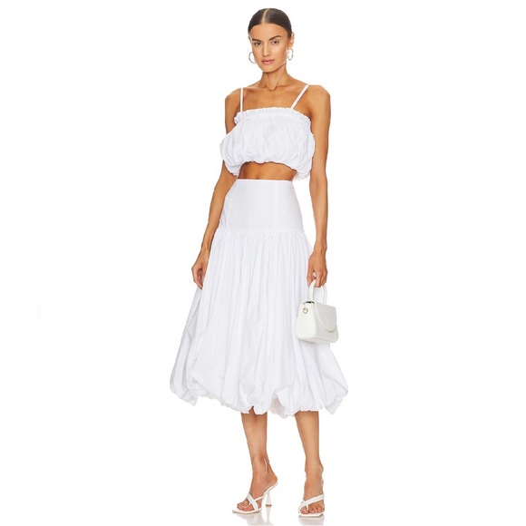 NEW CINQ A SEPT REVOLVE WHITE CROP TOP - Picture 13 of 13